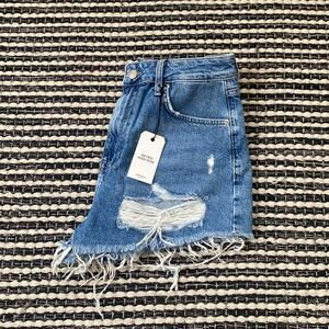 🌿Forever 21 Womens Distressed Retro High Rise Ripped Shorts 29